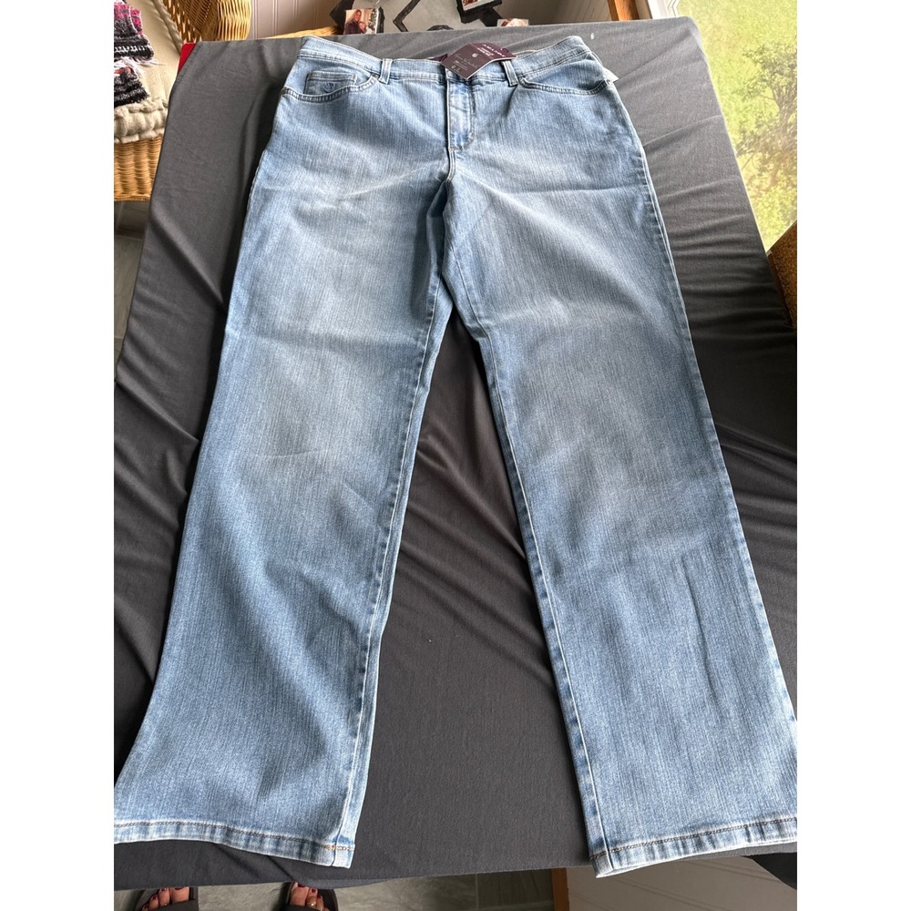 Gloria Vanderbilt Amanda Tapered Leg Jeans 12 Short Callisto Wash Flawless Flex